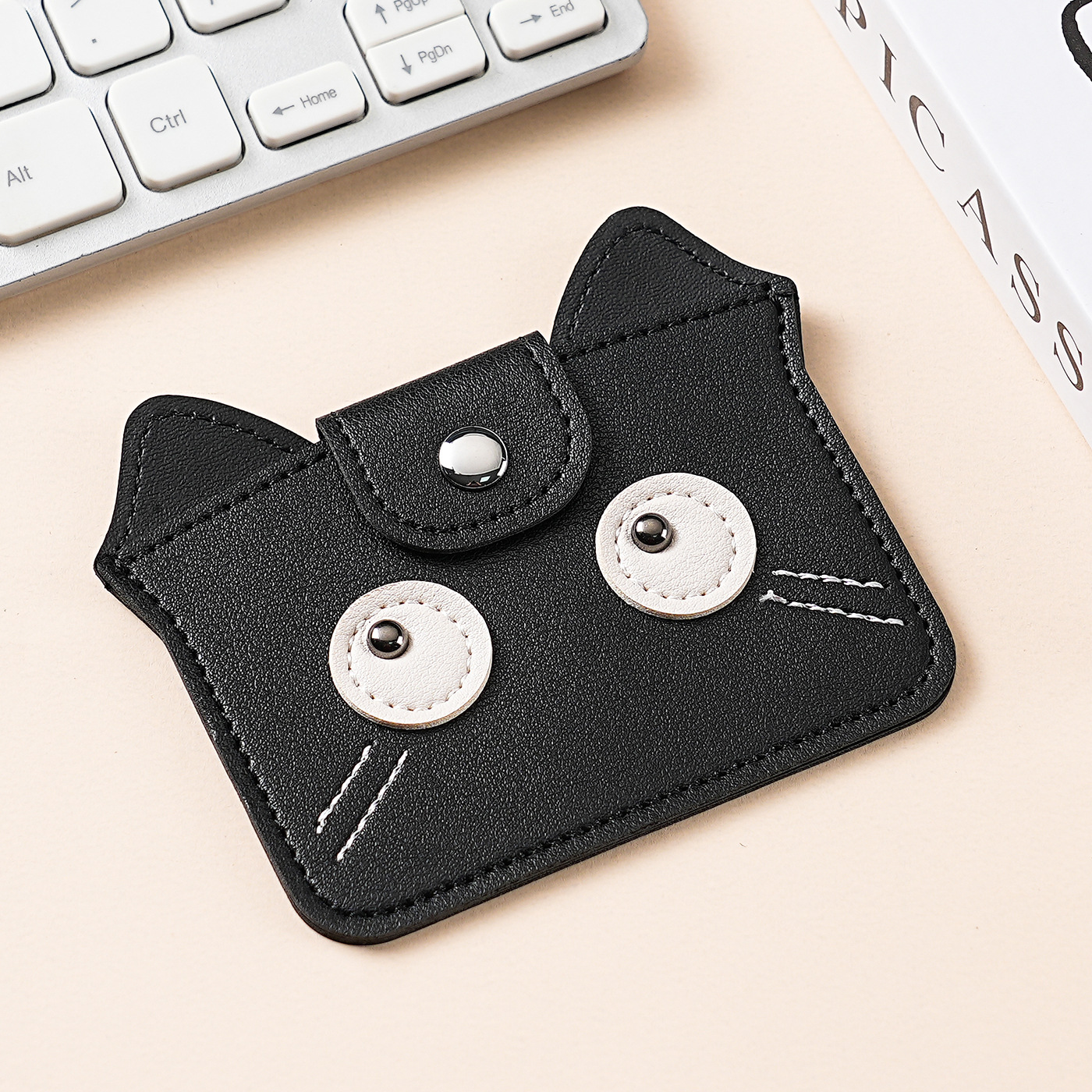 Monedero creativo para damas simples transfronterizas Mini tarjeta de dibujos animados para mujer PU lindo bolso de almacenamiento