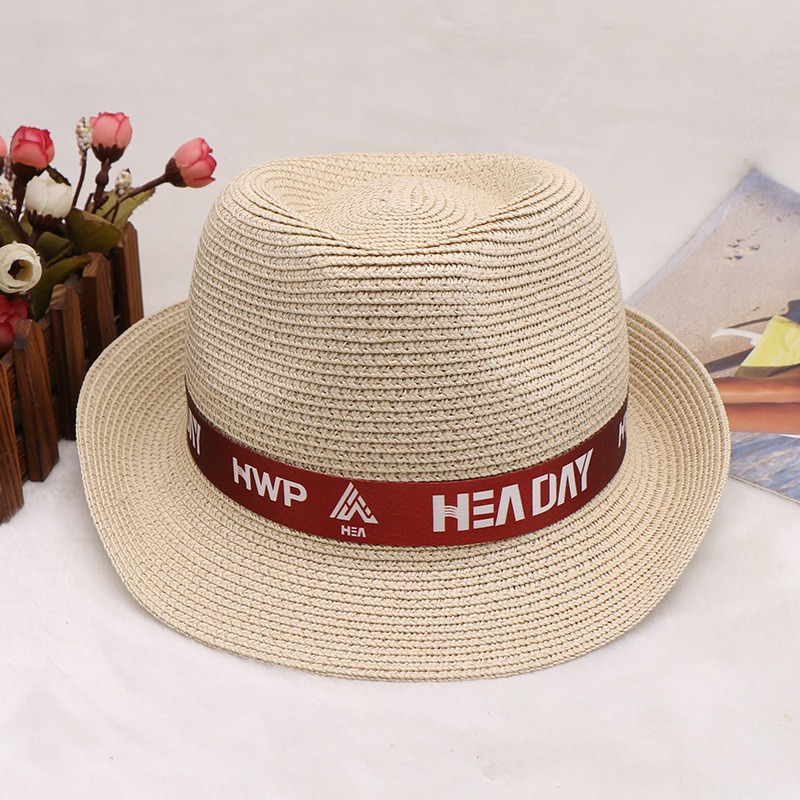 Foreign Trade Cross-Border Logo Can Be Customized for Spring & Fall Short-Brimmed Hats, Promotional Gift Hats, Straw Hats, Event Advertising, Versatile Hats Foreign Trade Cross-Border Logo Can Be Customized for Spring & Fall Short-Brimmed Hats, Promotional Gift Hats, Straw Hats, Event Advertising, Versatile Hats