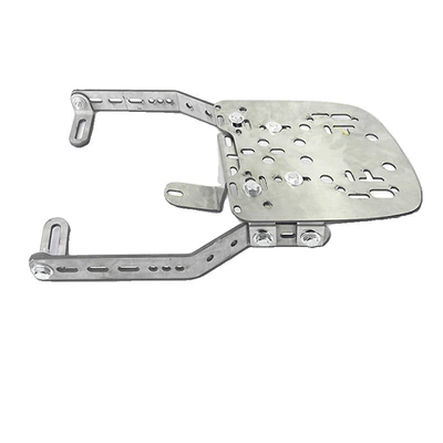 Universal Aluminum Alloy Tail Box Rack for Electric Vehicles, Three-Hole Combination Bracket, Motorcycle Trunk Reinforced Load-Bearing Rack