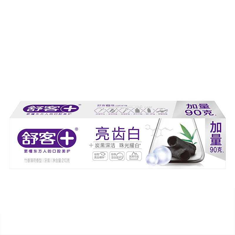 슈커 브라이트 화이트 치약 (대나무향/페퍼민트향) 210g