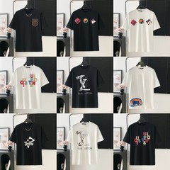 高バージョン. ロバの家のtシャツの天井の2025シリーズの新型のファッションブランドの高い豪華な男女の同じ半袖のtシャツの上着