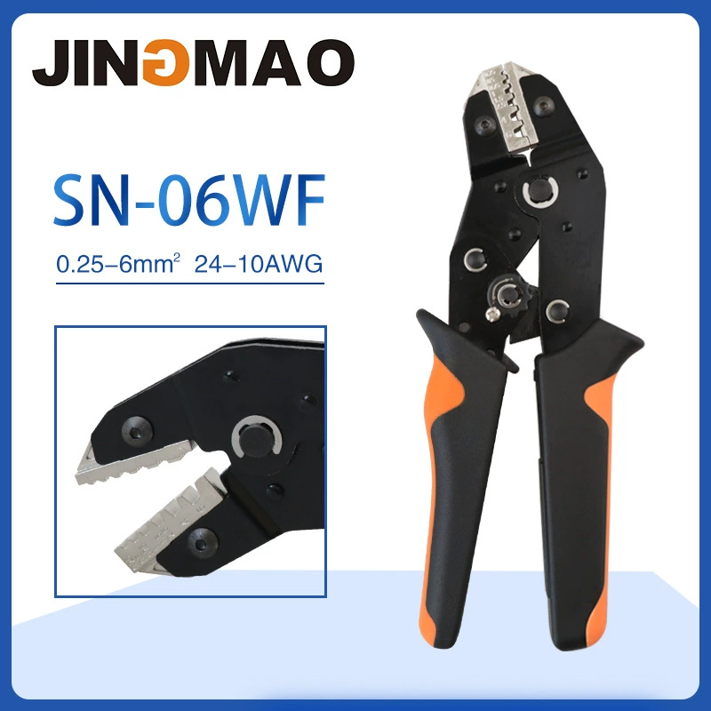 [Трансграничная горячая продажа] SN-06WF плоскогубцы с храповой предварительно изолированный плоскогубцы с клеммой холодного давления SV RV