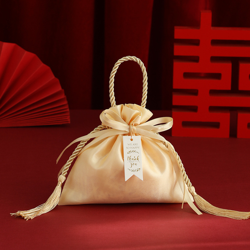 結婚式のお土産結婚喜糖箱高級感手提げ喜糖袋卸売り婚約満月キャンディー包装袋|undefined