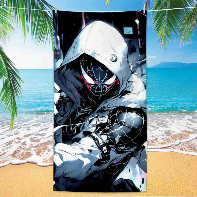 Spider-Man Printed Bath Towel Marvel Series Anime Christmas Spider-Man Microfiber Beach Towel Christmas Gift