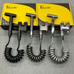 马桶伴侣一进二出功能卫生间妇洗器增压全铜喷枪家用角阀冲洗器