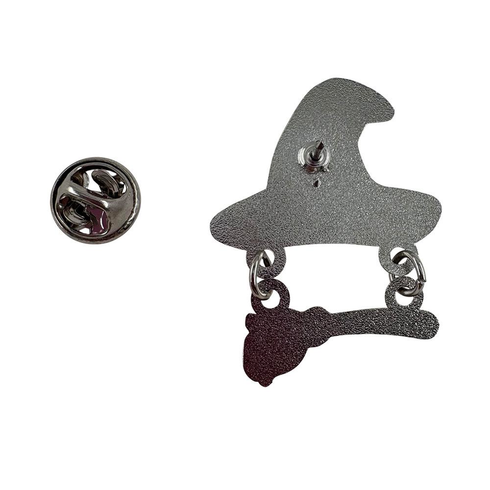 Cartoon-Style Enamel Pin with Pendant, Inspired Gift Lapel Pin Badge Accessory Series Decoration