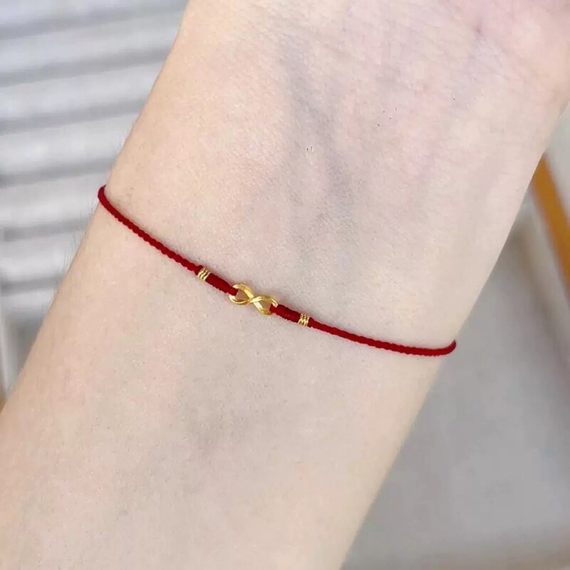 Minimalist Gold Color Hand Rope Woven Red Rope for the Year of Life Unlimited Good Luck Small Flower Tail Buckle High Color Value Exquisite Hand Rope for Women Minimalist Gold Color Hand Rope Woven Red Rope for the Year of Life Unlimited Good Luck Small Flower Tail Buckle High Color Value Exquisite Hand Rope for Women