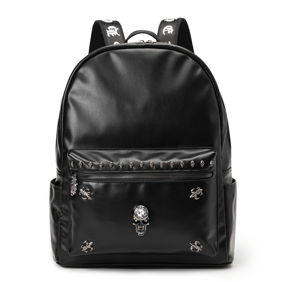 Zaino 2023 Zaino da esterno di grande capacità alla moda dei nuovi uomini Personalizzato Fantasma Testa Studente universitario Zaino Borsa per computer personalizzata_voghion.com