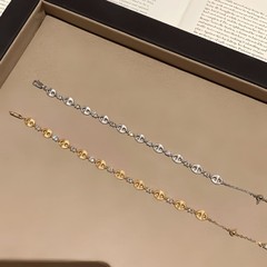 S925纯银时尚拉丝猪鼻子手链女轻奢气质高级感小众设计首饰送闺蜜