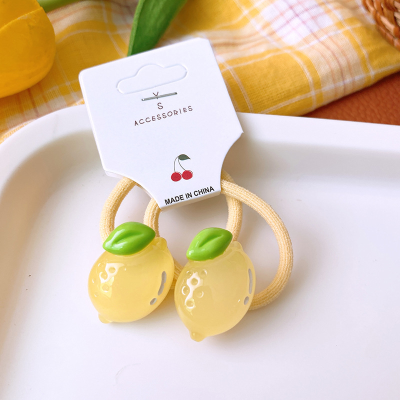 Kid's Sweet Fruit Nylon Resin Hair Tie display picture 9