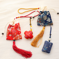 Lunar New Year Aromatherapy Sachet Car Air Freshener Fortune Bucket Winter Blossom Flower Pot Ornament Home Living Room Decor