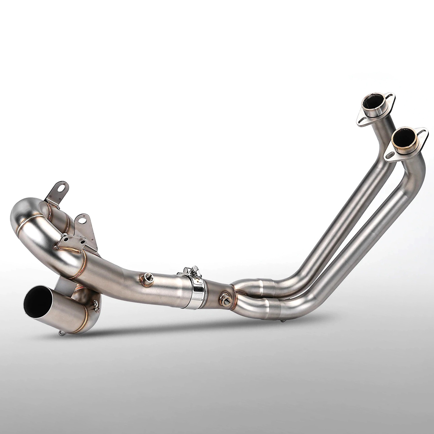 MT-07 TRACER700 XSR700 Motorcycle Modified Exhaust Front Section MT07 Dual Oxygen Sensor Exhaust 51MM