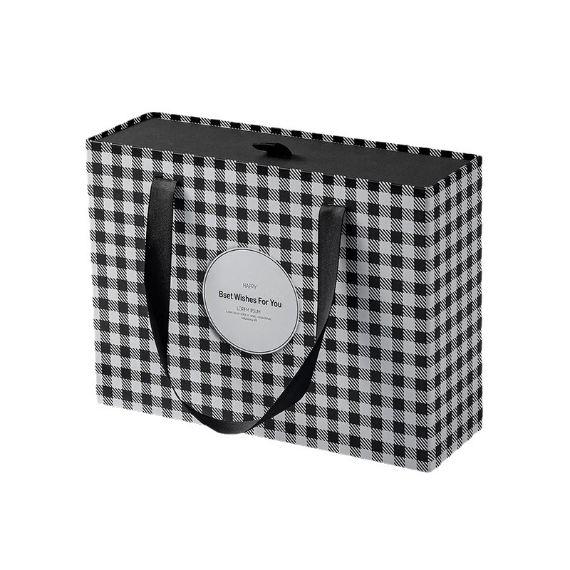 Creativa Plaid regalo caja portátil caja de regalo de cumpleaños pequeña caja de cajón de regalo fresco regalo de mano al por mayor