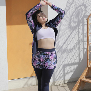Diving suit plus fat plus size swimsuit women's fat M200 kg surfing hot spring quick-drying split sunscreen jellyfish suit swimsuit