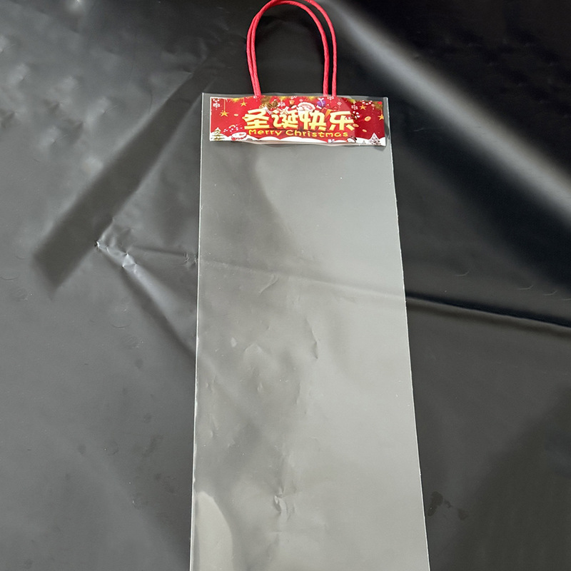 Bolsa de manzana de Navidad bolsa de regalo transparente bolsa de regalo de Nochebuena galleta caramelo merienda bolso de juguete