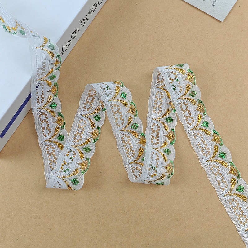 Estilo étnico color oro encaje plata encaje Ropa Accesorios niños muñeca falda Accesorios