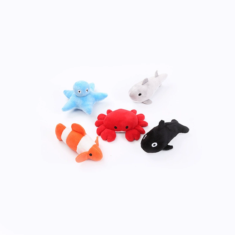 Marine mint plush smart induction toy, pet