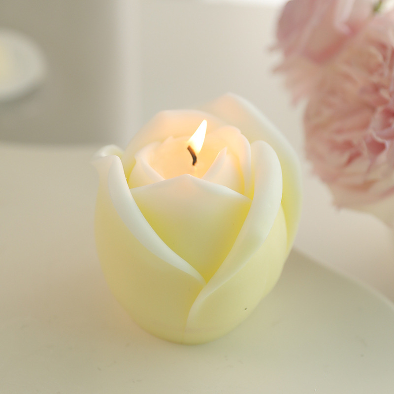 40 velas de aromaterapia de arte de estilo nórdico, modelos calientes, líneas hechas a mano, velas creativas geométricas blancas