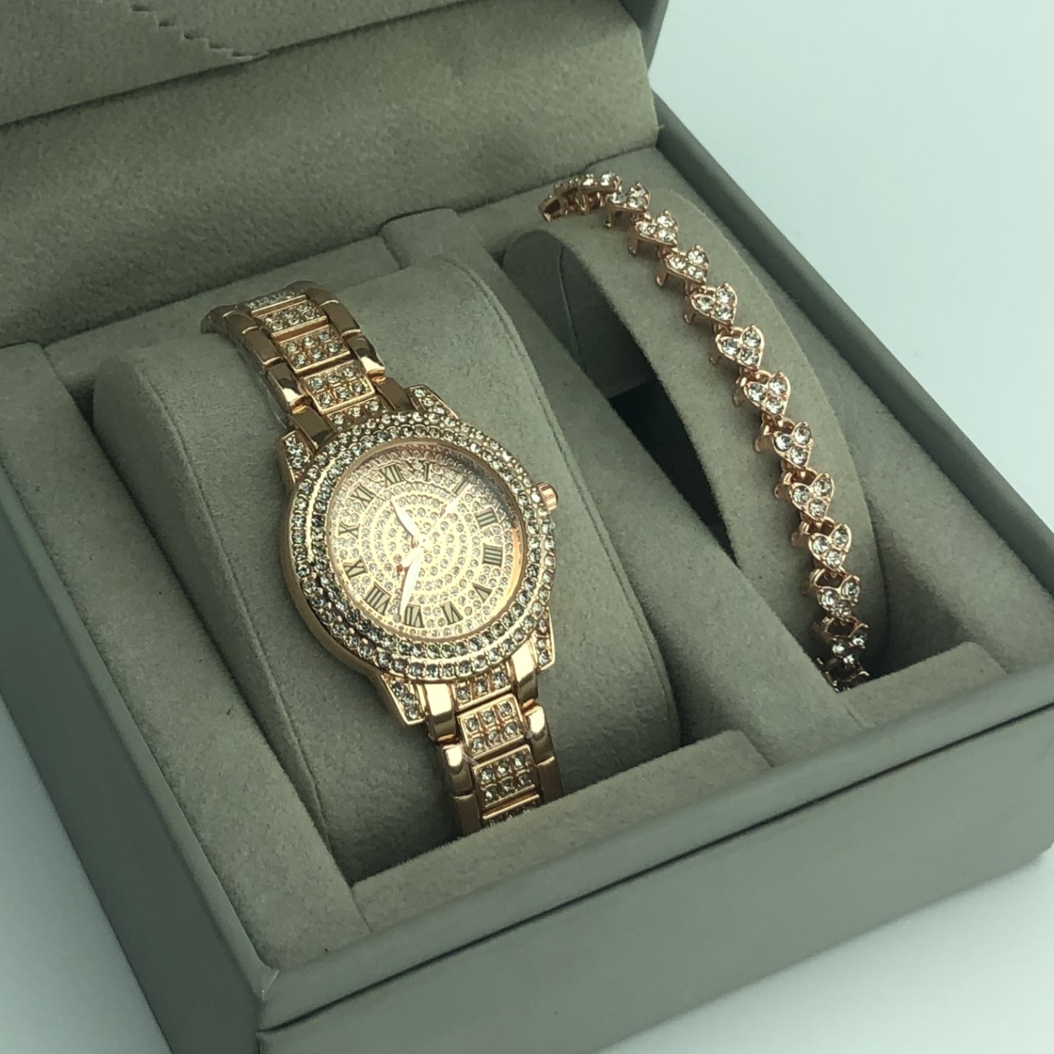 Round Dial Shape Daily Occasion Shiny Solid Color Single Folding Buckle Quartz Women's Watches
