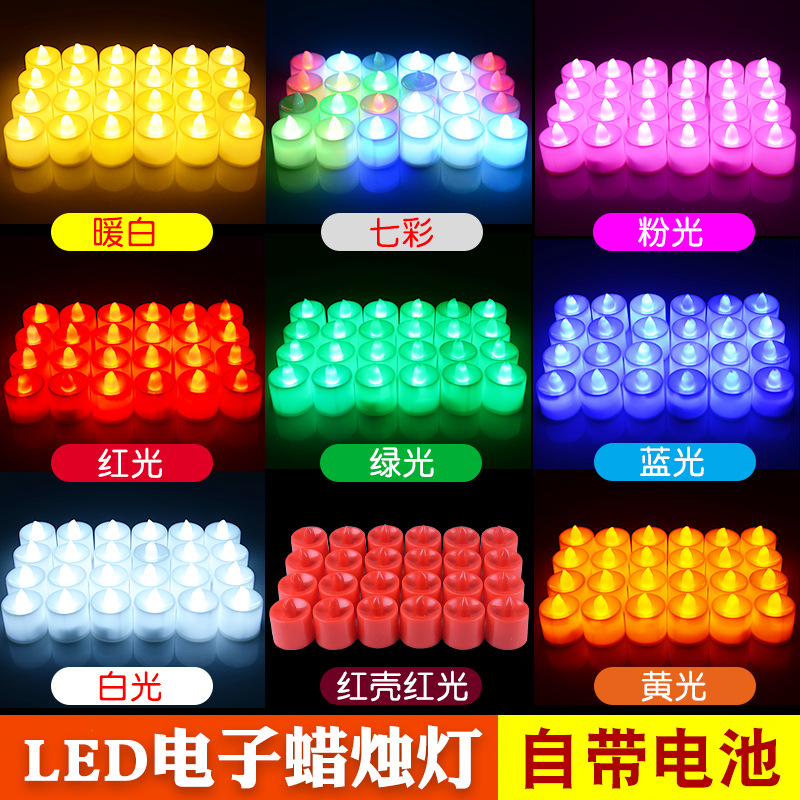 LED electronic candlelight romantic proposal creative decoration…