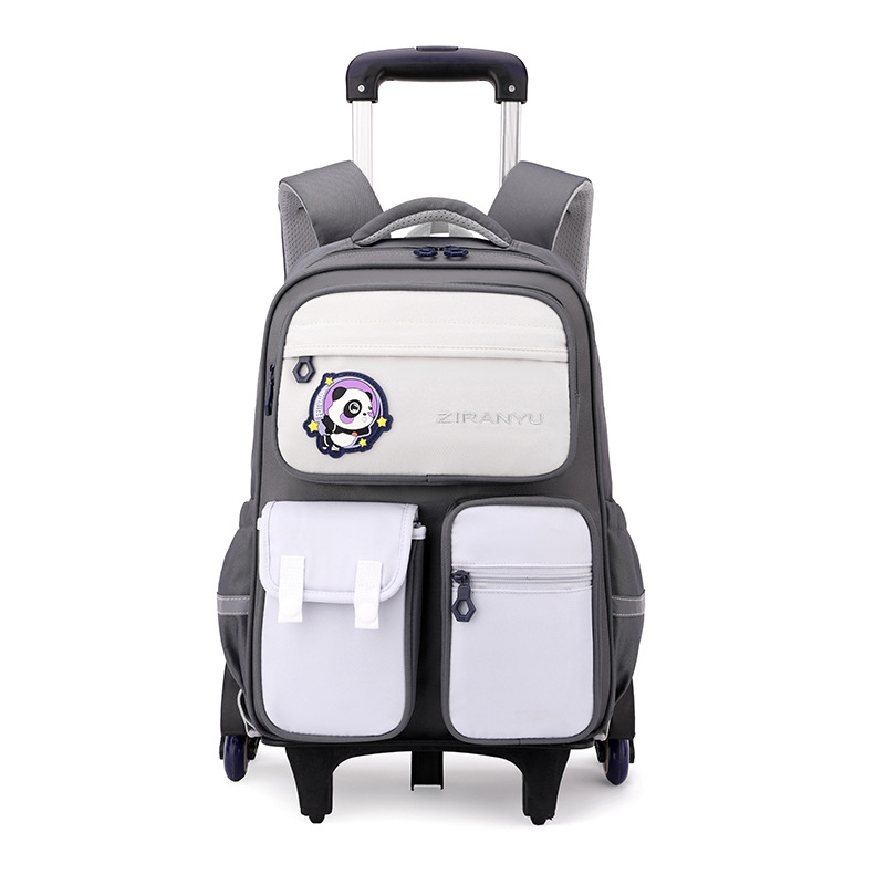 2025 nueva mochila de tirón para estudiantes de primaria 124 a 6 o grado, mochila portátil para niños que trepan escaleras