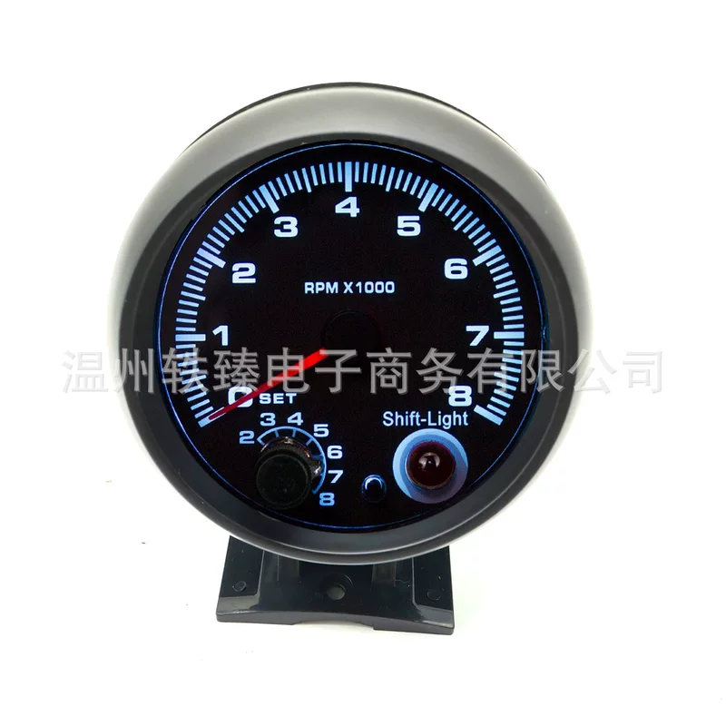 Car modified instrument 12V car universal blue light tachometer Tachometer Car modified tachometer