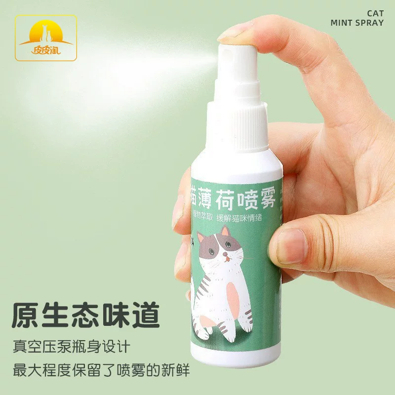 Mint spray, interactive toy, (Physicals), cat