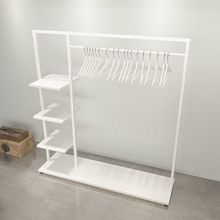 服装店展示架铁艺衣架落地式卧室挂衣架衣帽架欧式简易挂包衣服