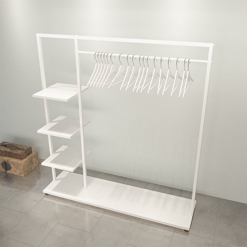 服装店展示架铁艺衣架落地式卧室挂衣架衣帽架欧式简易挂包衣服