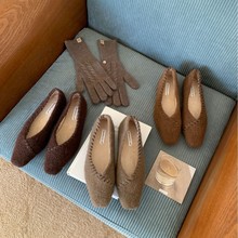 2025新款秋单鞋小众内增软底女鞋新款瓢鞋一脚蹬通勤休闲时尚单鞋