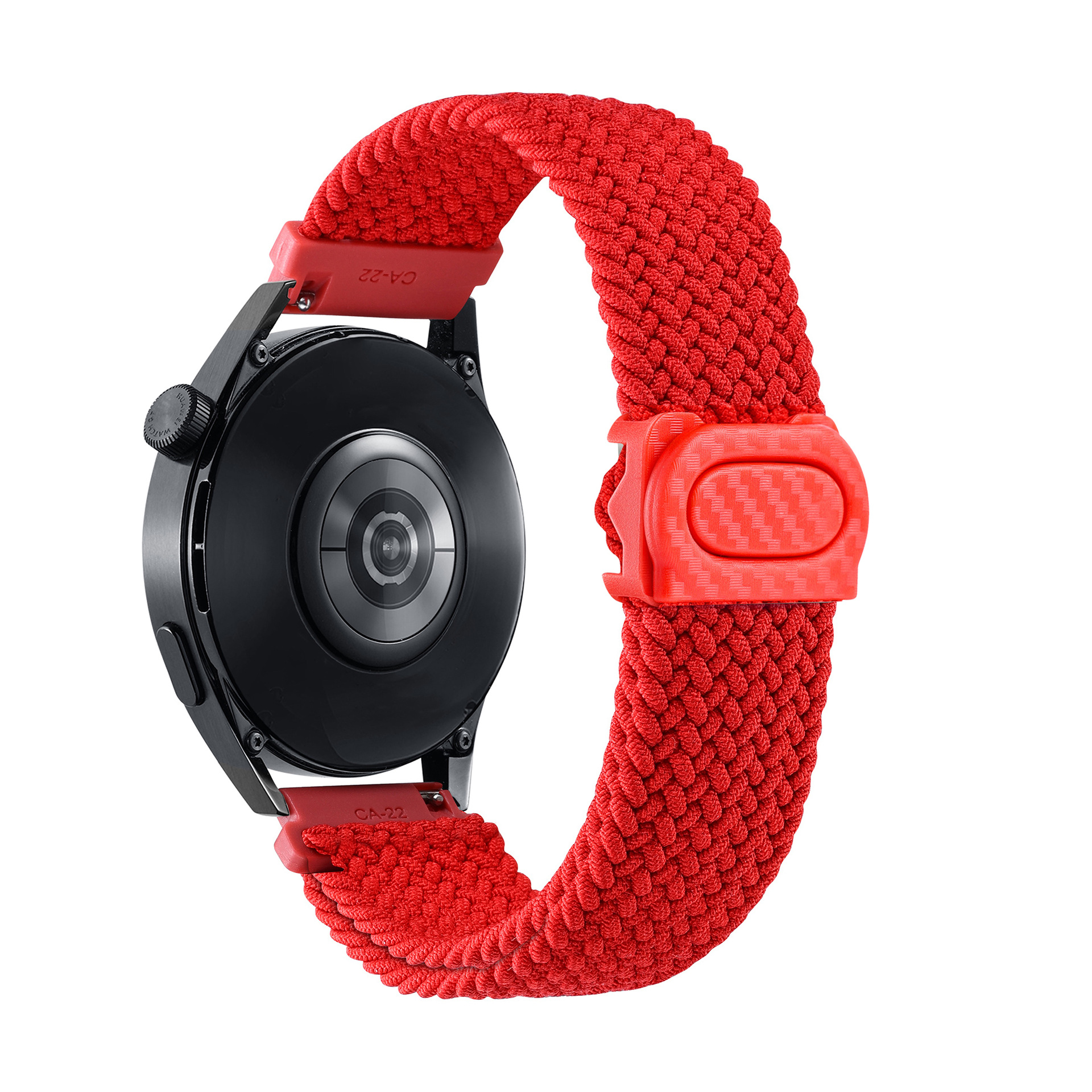 It is suitable for the carbon fiber texture snap braided strap of Samsung watch4657 and the strap of Huawei watch GT345 undefined