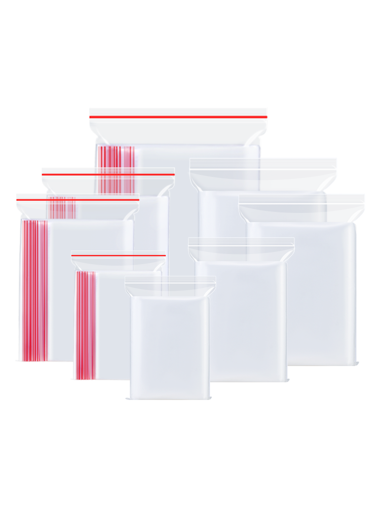 Bolsa autosellada PE pequeña muestra de embalaje gruesa bolsa de sellado bolsa de sellado de plástico grande bolsa de sellado de alimentos sellado de plástico