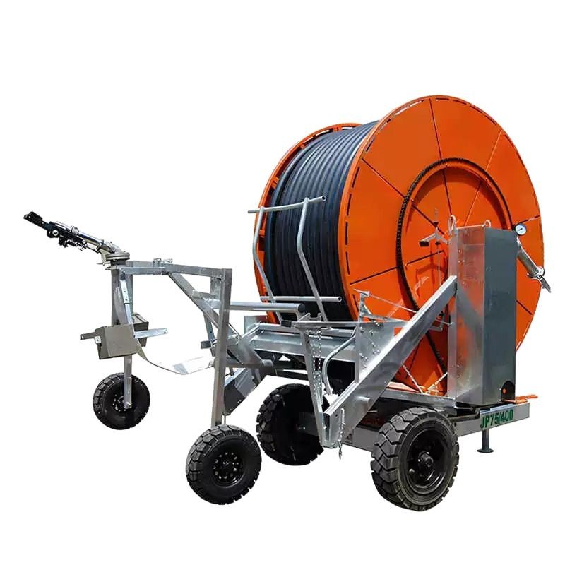 Máquina de riego de tipo bobina agrícola de alto estándar de tubería de bobina automática de tierras agrícolas para disfrutar de subsidios estatales
