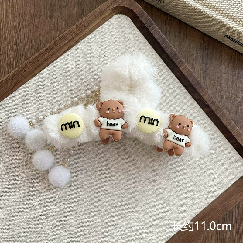Набор крабовидных зажимов для волос, милые фигурки животных, разные цвета и размеры, сплав/акрил