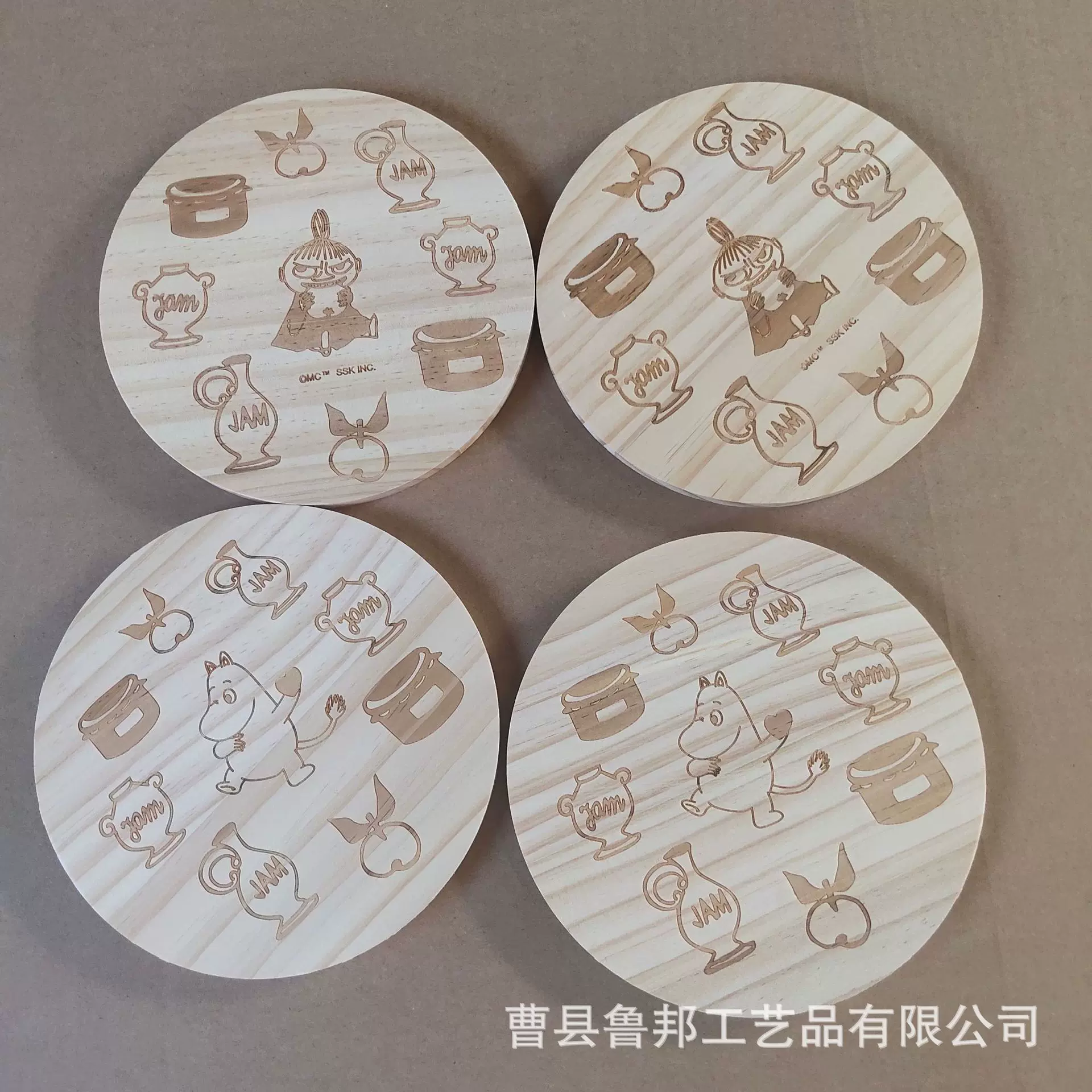 木制砂锅垫防烫隔热实木餐垫碗垫板朗姆周边木质隔热杯垫碗垫板