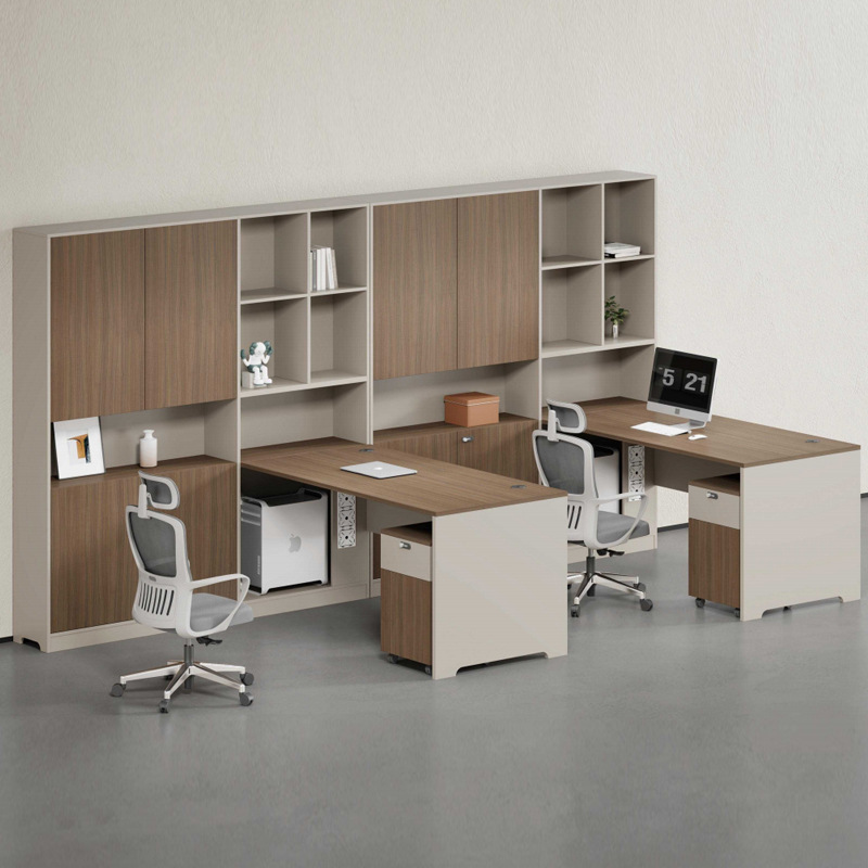 E0 level environmental protection financial desk staff desk combination supervisor desk with high cabinet storage accounting desk partition table