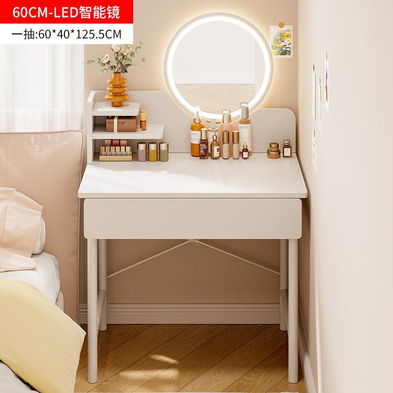 Mesa de maquillaje simple moderna al lado de la cama simple mesa de tocador dormitorio pequeño tipo de casa mesa de maquillaje mesa de estilo de red inins image 11