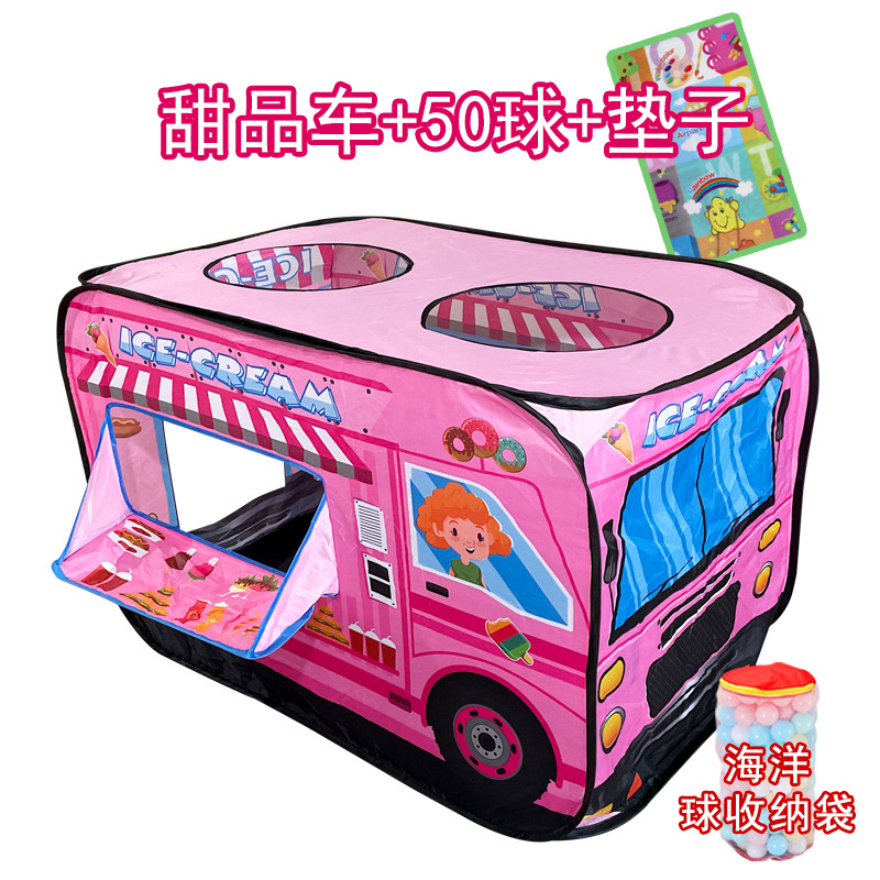 Tiktok tienda de coches Casa de juegos para niños Casa de interior casa pequeña casa de juguete para bebés casa de juegos PISCINA DE BOLAS de océano