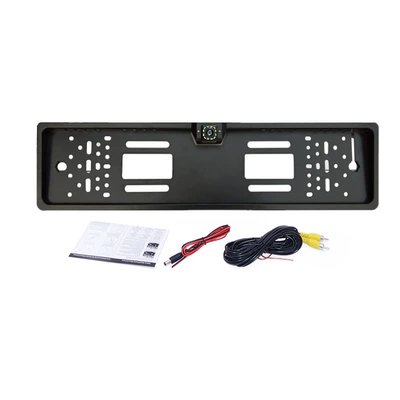 Vehicle camera: Korean ultra-high-definition reversing - complete-set-european-license-plate-frame-12led-light-ccd