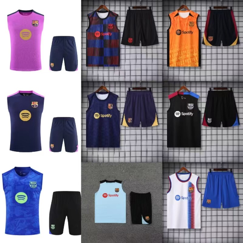 24-25-26 New Season Barcelona Warm-Up Training Pre-Match Vest Football Jersey Fan Version