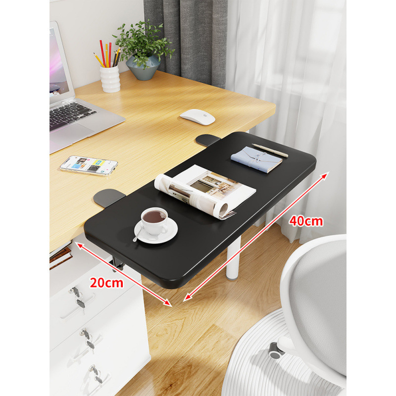 Mesa de escritorio extensión de mano mesa de computadora tablero de escritorio portador de teclado dormitorio tablero de estación de trabajo ensanchado extensión plegable