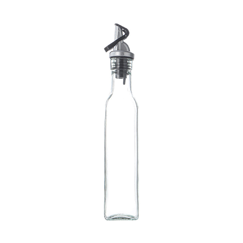 Botella Dispensadora de Aceite con Tapa Automática de Vidrio Antigoteo para Cocina