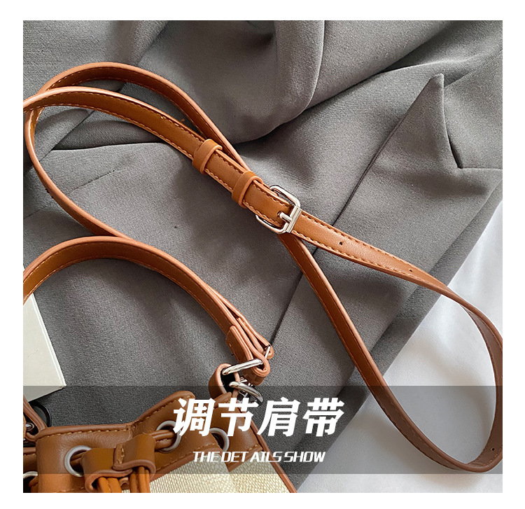 Spring and Summer fashion handbag for women, 2025 new style drawstring and stylish single-shoulder bag, Korean retro and trendy crossbody bucket bag undefined