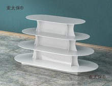 中岛柜红酒陈列柜鞋店展示架展示柜木质母婴货架奶粉台椭圆麦太保