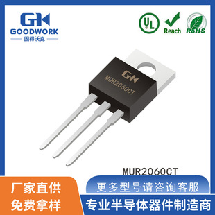 Mur2060Ct To-220Ab 50Ns 20A600V Goodwork In-Line Ultra-Fast Recovery Diode