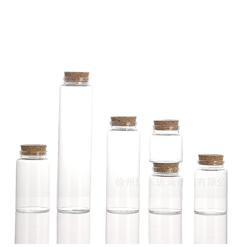 47mm botellas de corcho de bayoneta botellas de reactivo de vidrio transparente de alta borosilicina botellas de té botellas de botellas de deseos botellas de deriva