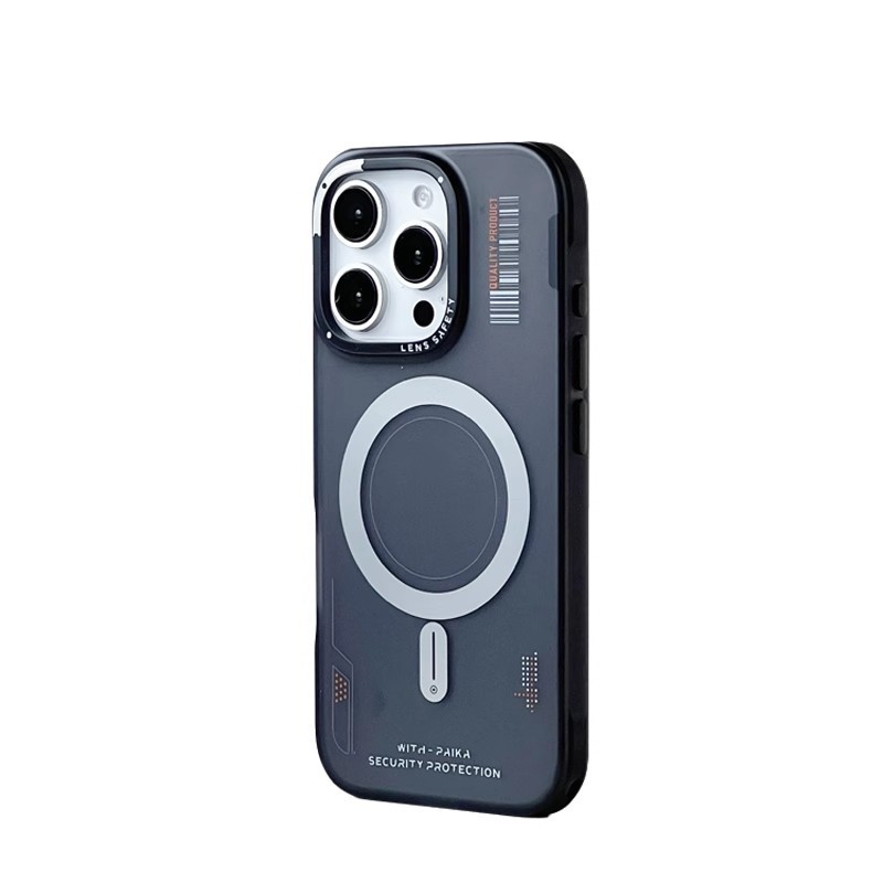 トレンドブランド ジンシャ Apple 17 Pro Max対応 マット磁気吸着スマホケース iPhone 16 クリエイティブな肌触り保護カバー|undefined