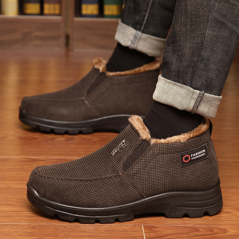Herrenschuhe Winter Alte Peking-Stoffschuhe große Herren-Baumwollschuhe warm plus samtverdickter trendiger All-Match-rutschfeste Freizeitschuhe für Herren_voghion.com