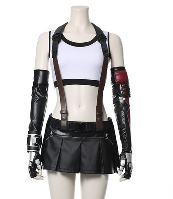 最終幻想7重製版cos 蒂法cos服 Tifa背心緊身衣cosplay女裝