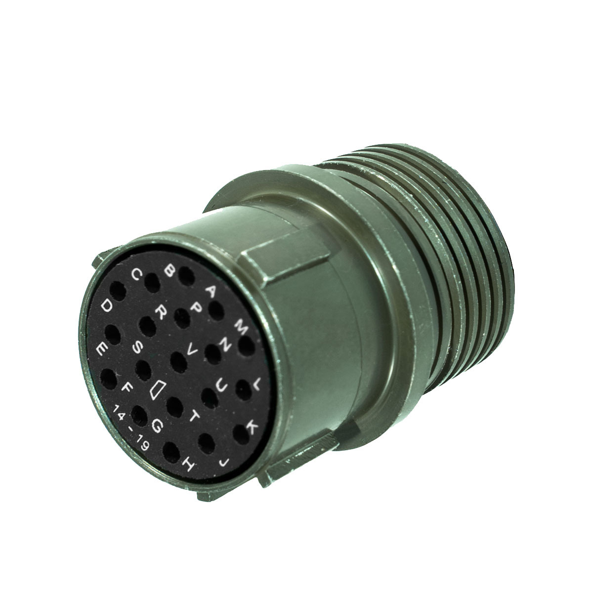 圆形19P孔直插头带J款后壳防水工业连接器用于伺服电机高仿大牌
